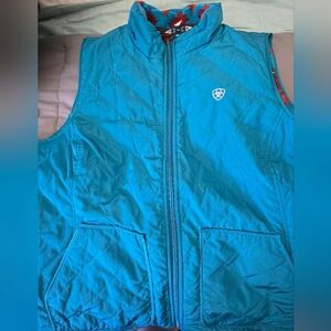 ARIAT Womens Blue Quilted Vest